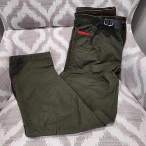 L.L. Bean Olive Green Men's Pants with Red Accent